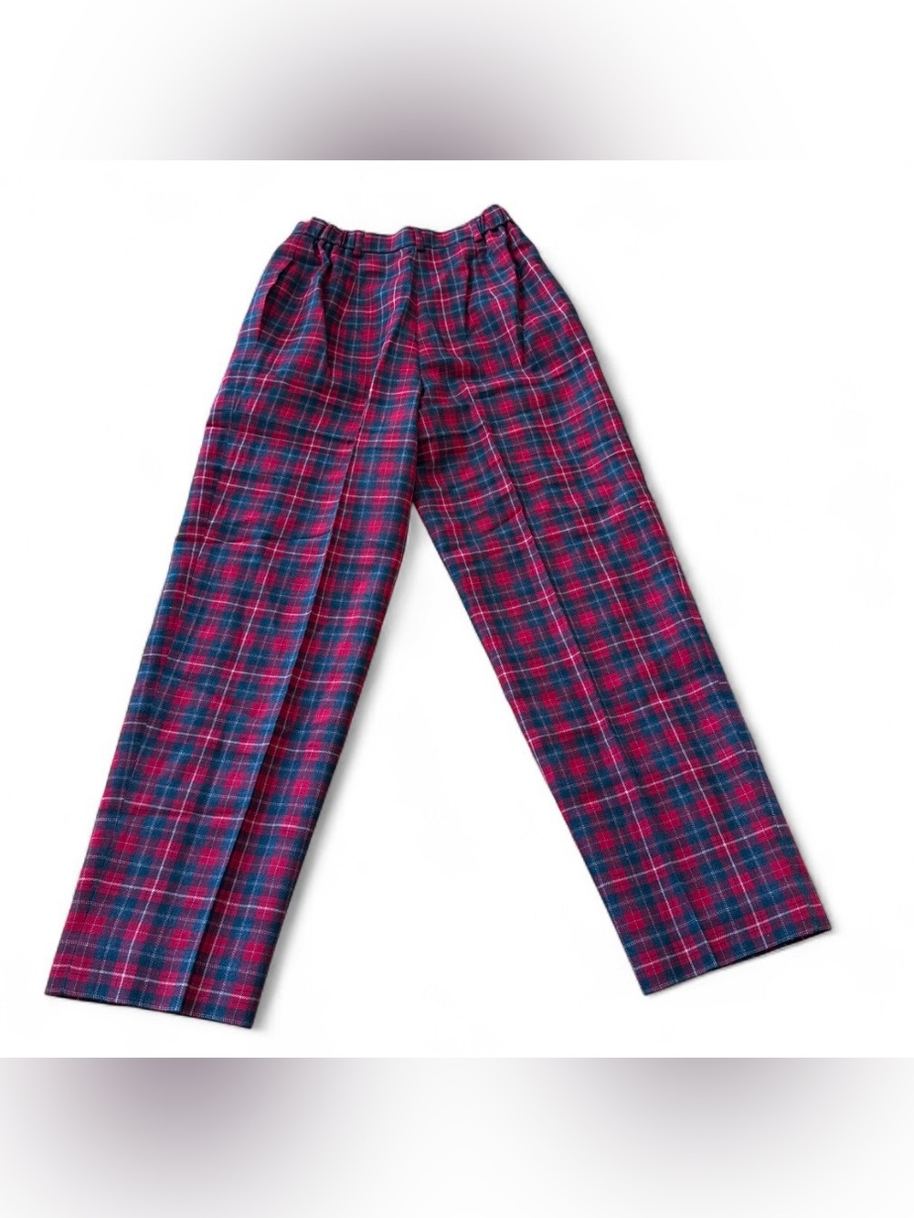 90s vintage Talbots red plaid trousers